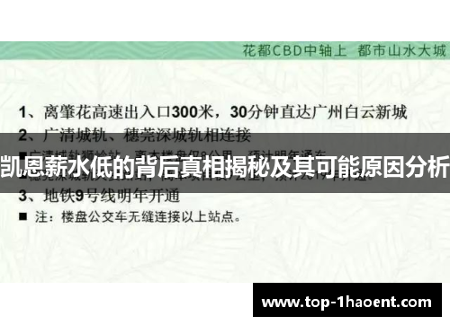 凯恩薪水低的背后真相揭秘及其可能原因分析